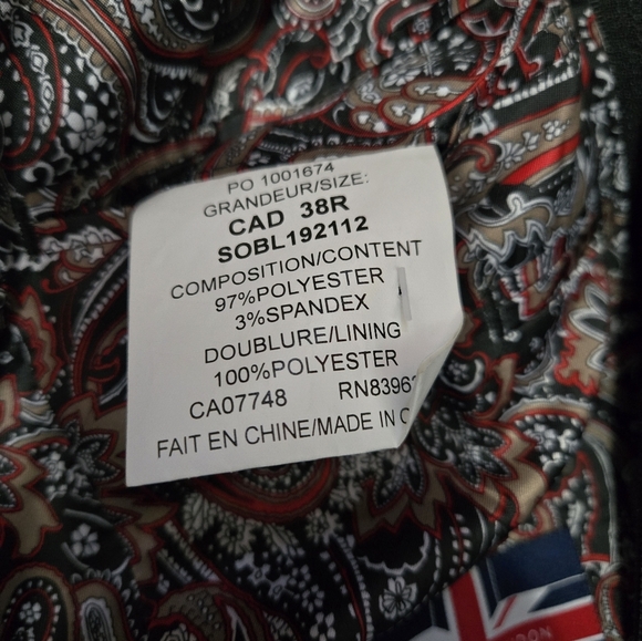 SOUL OF LONDON Grey And Black Blazer with Rwmovable Hoodie. Size 38R - Picture 13 of 16